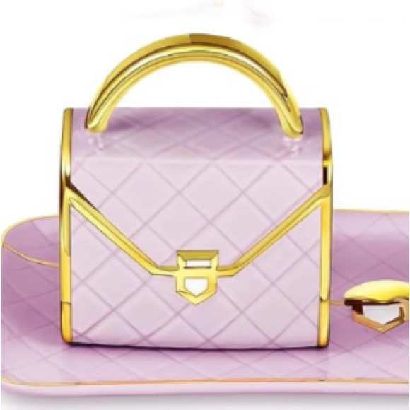 Handbags - Quilted Lilac Coffee Mug / Plate & Spoon
